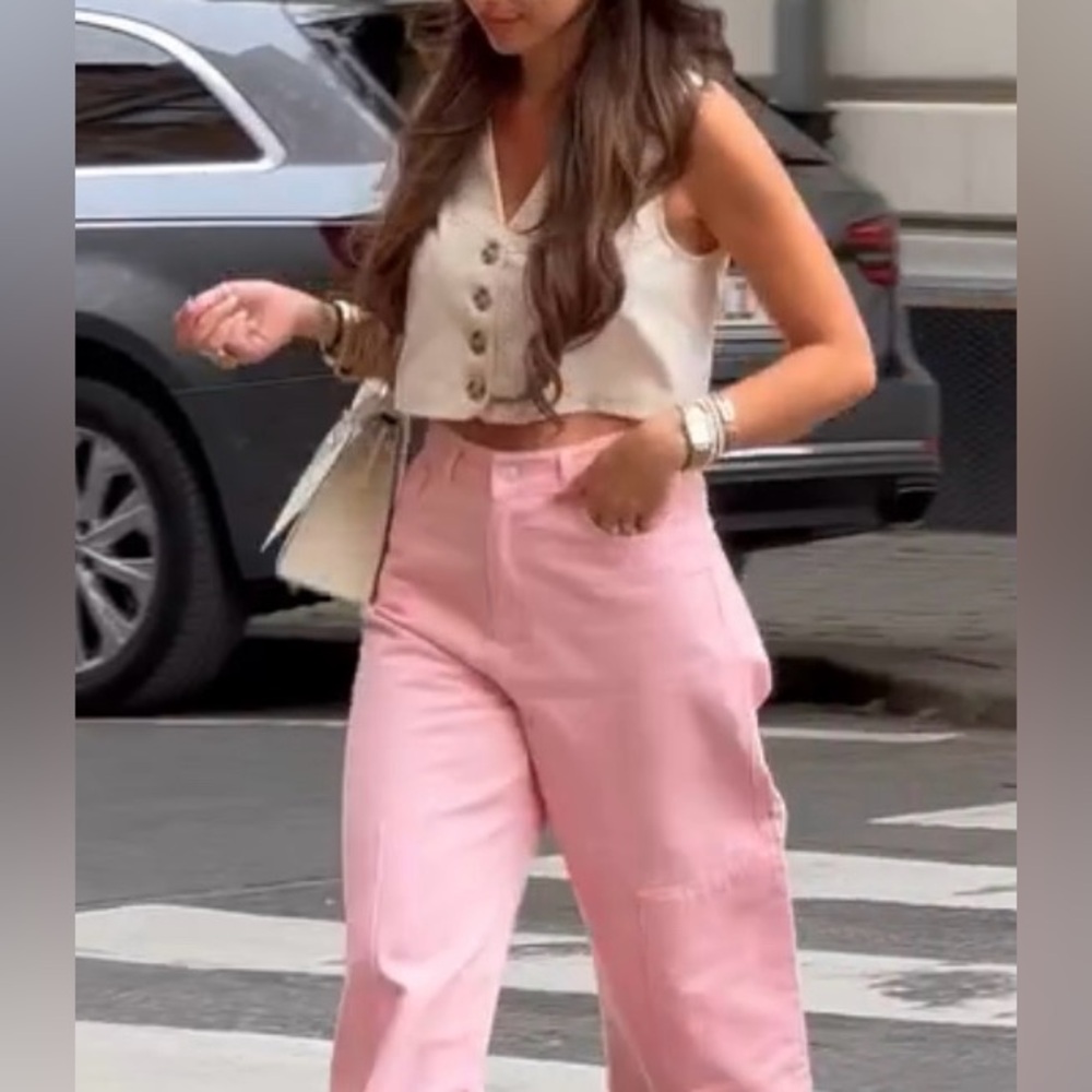 Cropped vest top